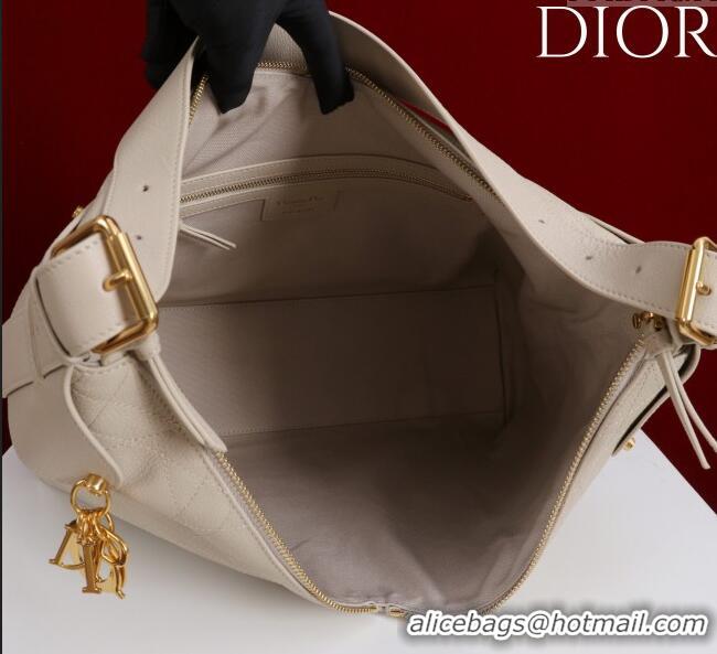 Big Discount Dior Large Voyage Bag in Flat Macrocannage Grained Calfskin Leather 2847 Powder Beige 2025