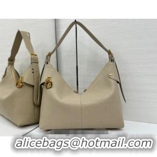 Buy Fashionable Dior Large Voyage Bag in Flat Macrocannage Grained Calfskin Leather 2847 Beige Yellow 2025