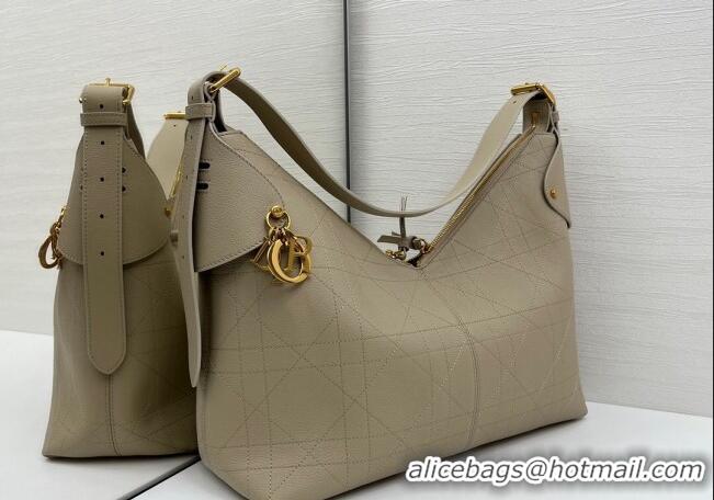 Buy Fashionable Dior Large Voyage Bag in Flat Macrocannage Grained Calfskin Leather 2847 Beige Yellow 2025