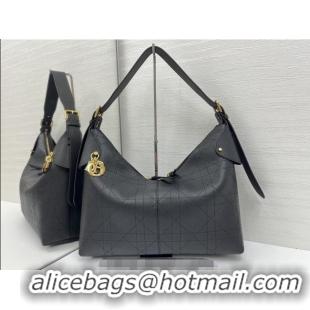 Good Taste Dior Large Voyage Bag in Flat Macrocannage Grained Calfskin Leather 2847 Black 2025