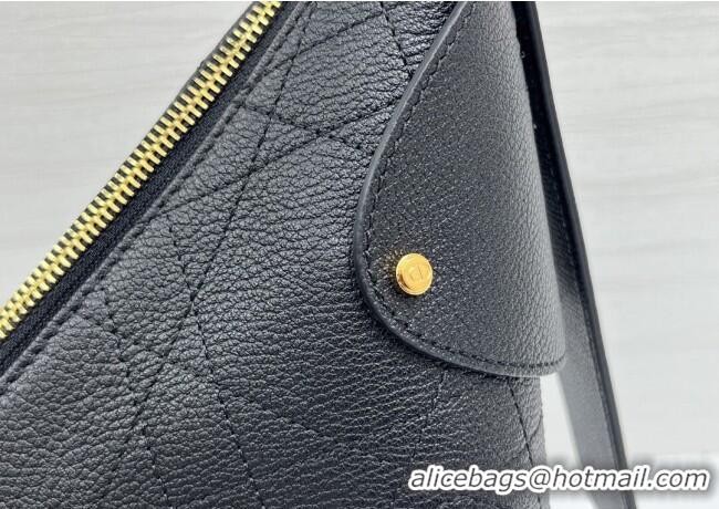 Good Taste Dior Large Voyage Bag in Flat Macrocannage Grained Calfskin Leather 2847 Black 2025