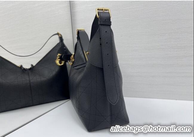 Good Taste Dior Large Voyage Bag in Flat Macrocannage Grained Calfskin Leather 2847 Black 2025