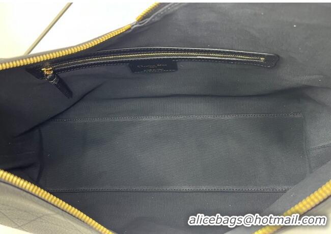 Good Taste Dior Large Voyage Bag in Flat Macrocannage Grained Calfskin Leather 2847 Black 2025