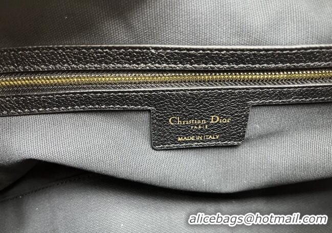 Good Taste Dior Large Voyage Bag in Flat Macrocannage Grained Calfskin Leather 2847 Black 2025