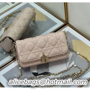 Most Popular Dior My Dior - Dior Talk Phone Pouch in Patent Cannage Calfskin 9134 Powder Pink 2025
