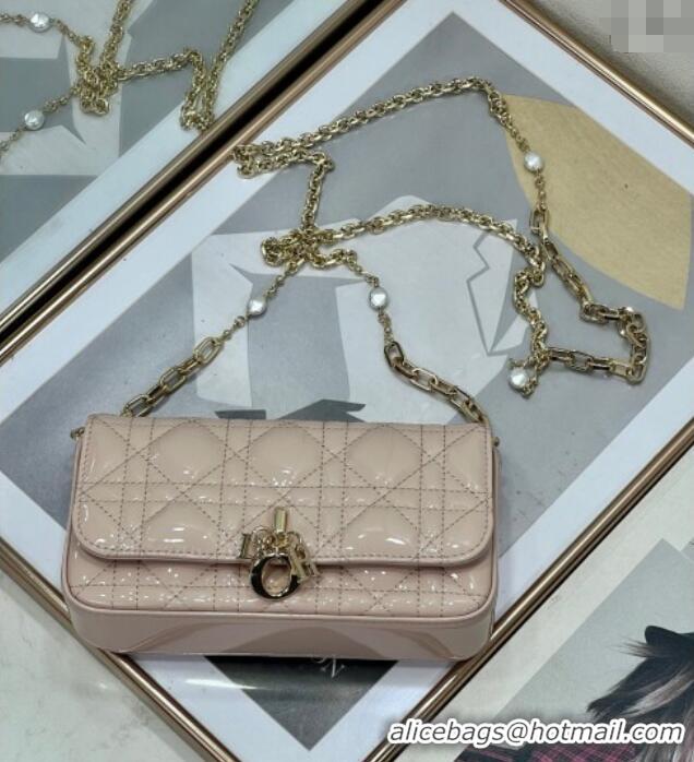 Most Popular Dior My Dior - Dior Talk Phone Pouch in Patent Cannage Calfskin 9134 Powder Pink 2025