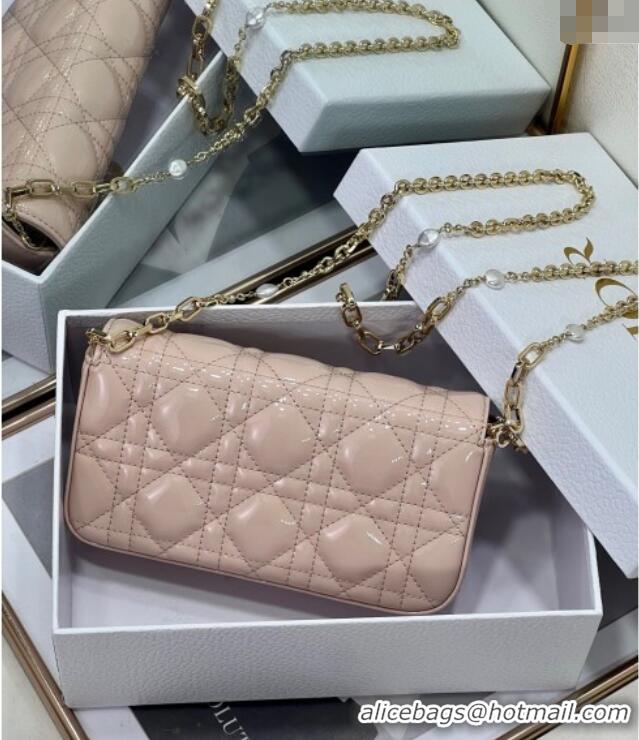 Most Popular Dior My Dior - Dior Talk Phone Pouch in Patent Cannage Calfskin 9134 Powder Pink 2025