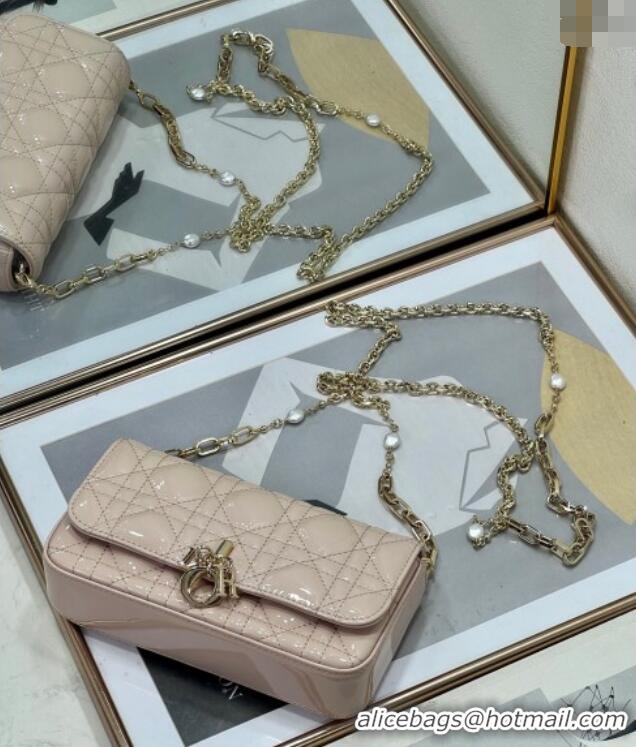 Most Popular Dior My Dior - Dior Talk Phone Pouch in Patent Cannage Calfskin 9134 Powder Pink 2025