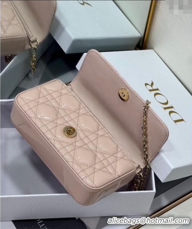 Most Popular Dior My Dior - Dior Talk Phone Pouch in Patent Cannage Calfskin 9134 Powder Pink 2025