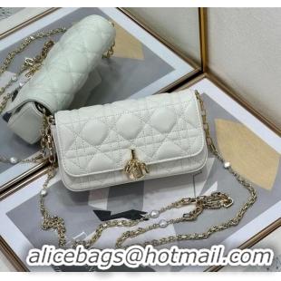 Top Quality Dior My Dior - Dior Talk Phone Pouch in Cannage Lambskin Leather 9134 White 2025