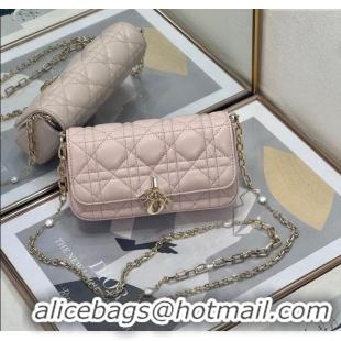 Buy Fashionable Dior My Dior - Dior Talk Phone Pouch in Cannage Lambskin Leather 9134 Powder Pink 2025