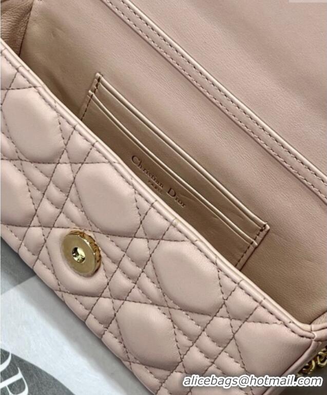 Buy Fashionable Dior My Dior - Dior Talk Phone Pouch in Cannage Lambskin Leather 9134 Powder Pink 2025