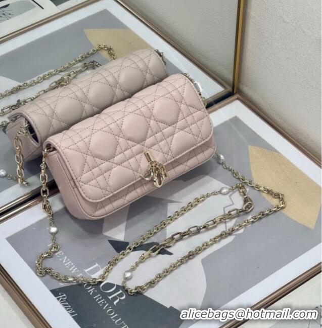 Buy Fashionable Dior My Dior - Dior Talk Phone Pouch in Cannage Lambskin Leather 9134 Powder Pink 2025