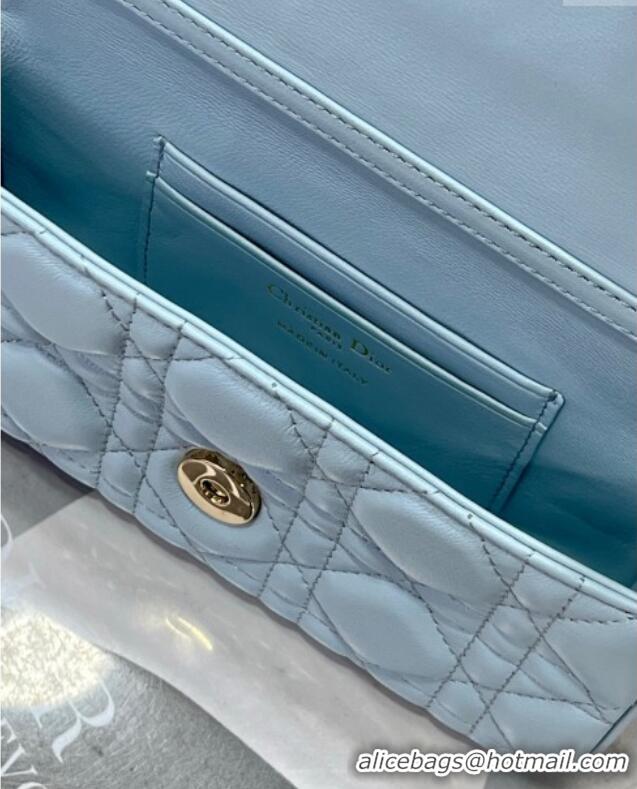 Luxury Cheap Dior My Dior - Dior Talk Phone Pouch in Cannage Lambskin Leather 9134 Space Blue 2025