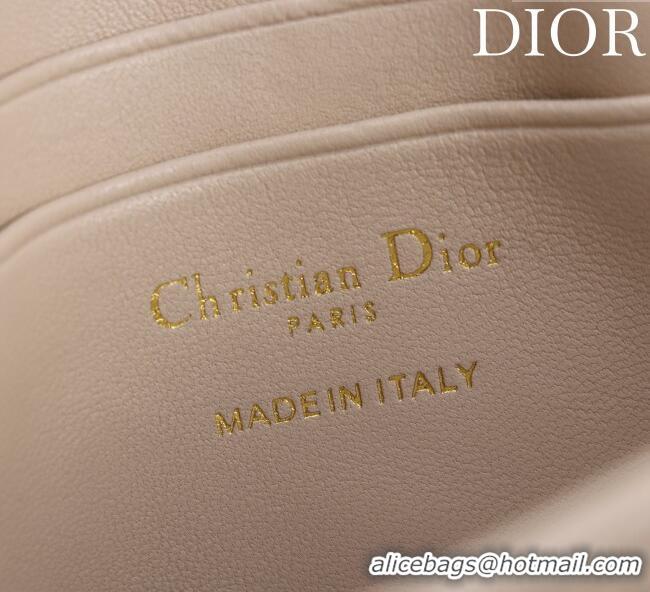 Pretty Style Dior My Dior - Dior Talk Phone Pouch in Cannage Lambskin Leather 9149 Nude 2025