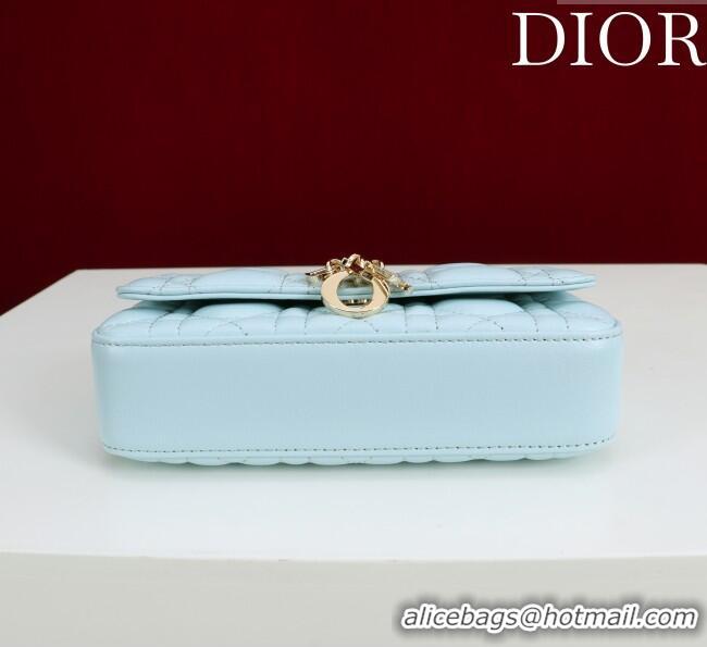 Low Cost Dior My Dior - Dior Talk Phone Pouch in Cannage Lambskin Leather 9149 Light Blue 2025