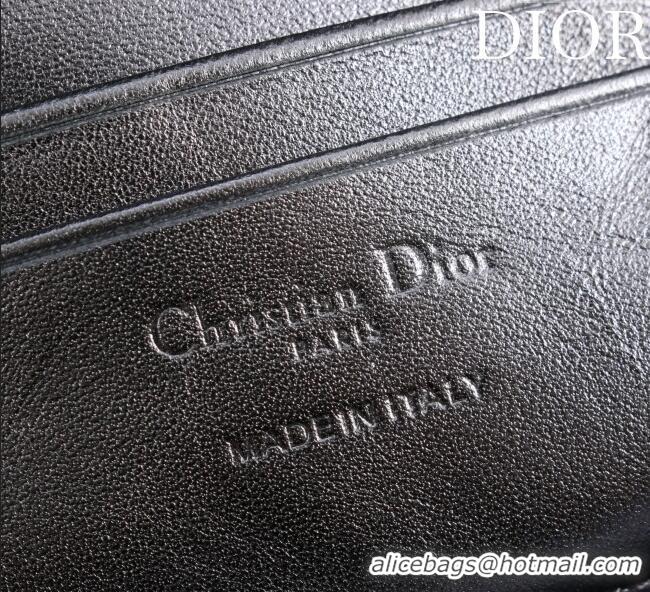 Market Sells Dior My Dior - Dior Talk Phone Pouch in Cannage Lambskin 9149 Grey/Black 2025