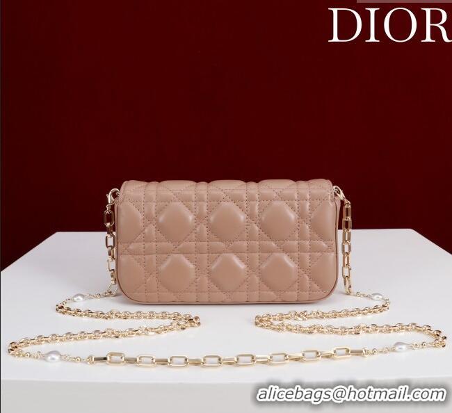 Best Product Dior My Dior - Dior Talk Phone Pouch in Cannage Lambskin Leather 9149 Rose Beige 2025