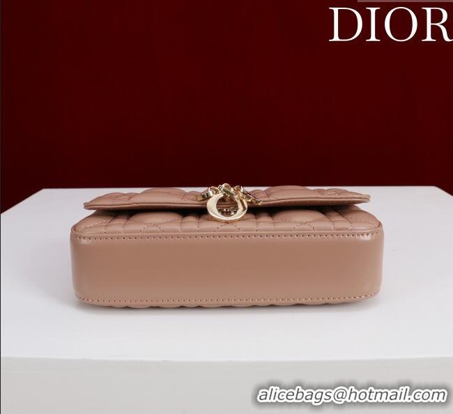 Best Product Dior My Dior - Dior Talk Phone Pouch in Cannage Lambskin Leather 9149 Rose Beige 2025