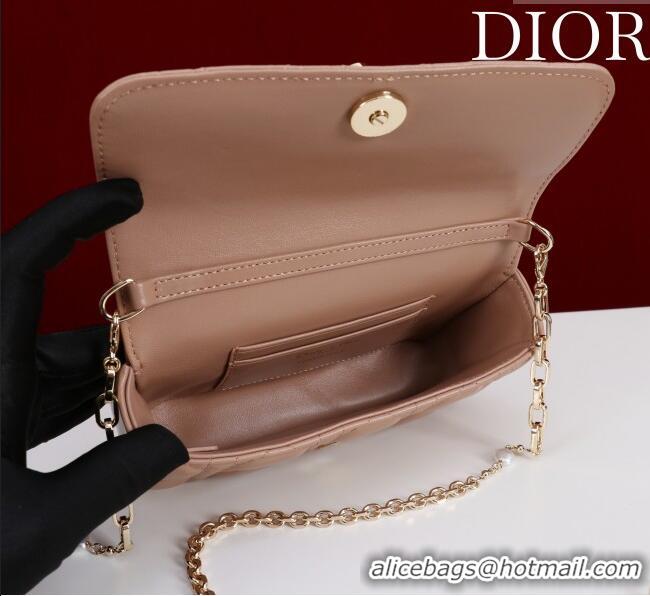 Best Product Dior My Dior - Dior Talk Phone Pouch in Cannage Lambskin Leather 9149 Rose Beige 2025