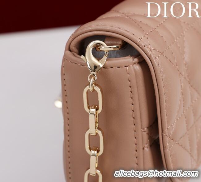 Best Product Dior My Dior - Dior Talk Phone Pouch in Cannage Lambskin Leather 9149 Rose Beige 2025