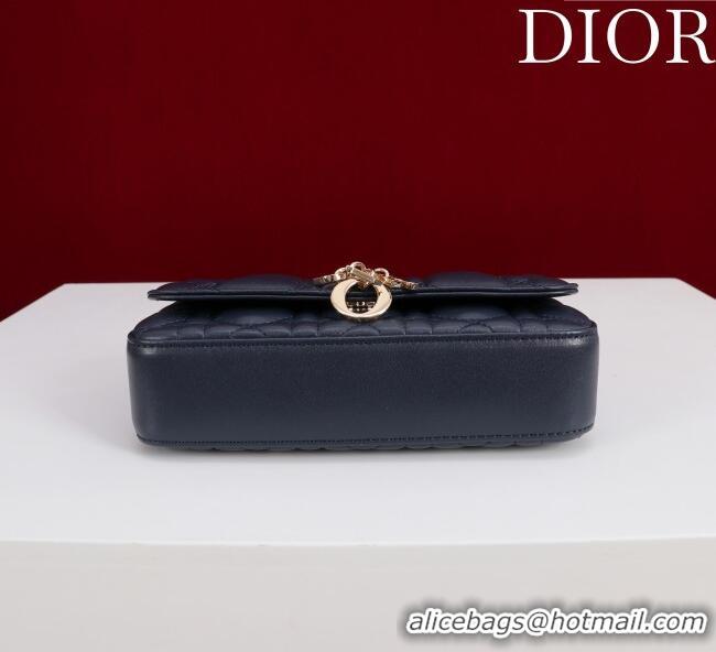 Reasonable Price Dior My Dior - Dior Talk Phone Pouch in Cannage Lambskin Leather 9149 Dark Blue 2025