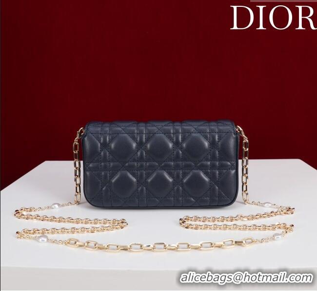Reasonable Price Dior My Dior - Dior Talk Phone Pouch in Cannage Lambskin Leather 9149 Dark Blue 2025