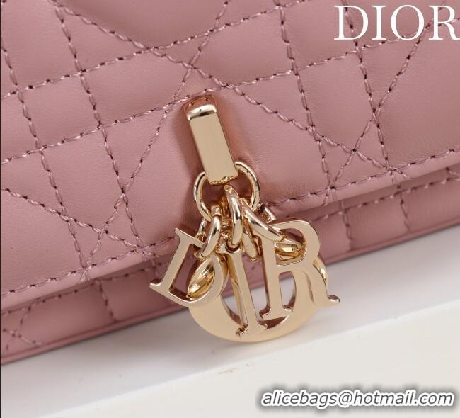 Best Price Dior My Dior - Dior Talk Phone Pouch in Cannage Lambskin Leather 9149 Blossom Pink 2025
