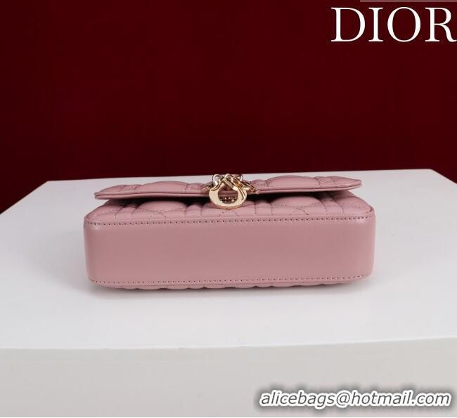 Best Price Dior My Dior - Dior Talk Phone Pouch in Cannage Lambskin Leather 9149 Blossom Pink 2025