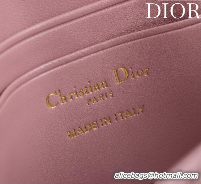 Best Price Dior My Dior - Dior Talk Phone Pouch in Cannage Lambskin Leather 9149 Blossom Pink 2025