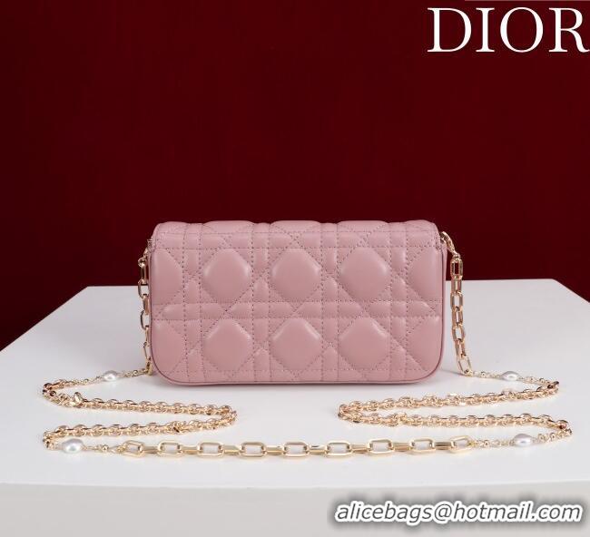 Best Price Dior My Dior - Dior Talk Phone Pouch in Cannage Lambskin Leather 9149 Blossom Pink 2025