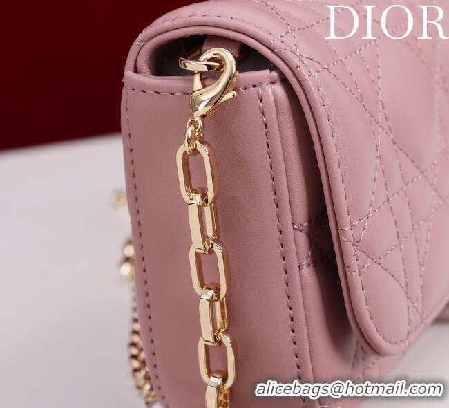 Best Price Dior My Dior - Dior Talk Phone Pouch in Cannage Lambskin Leather 9149 Blossom Pink 2025