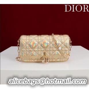 Market Sells Dior My Dior - Dior Talk Phone Pouch in Cannage Iridescent Leather 9149 Gold 2025