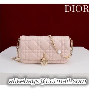 Hot Style Dior My Dior - Dior Talk Phone Pouch in Cannage Lambskin Leather 9149 Light Pink 2025