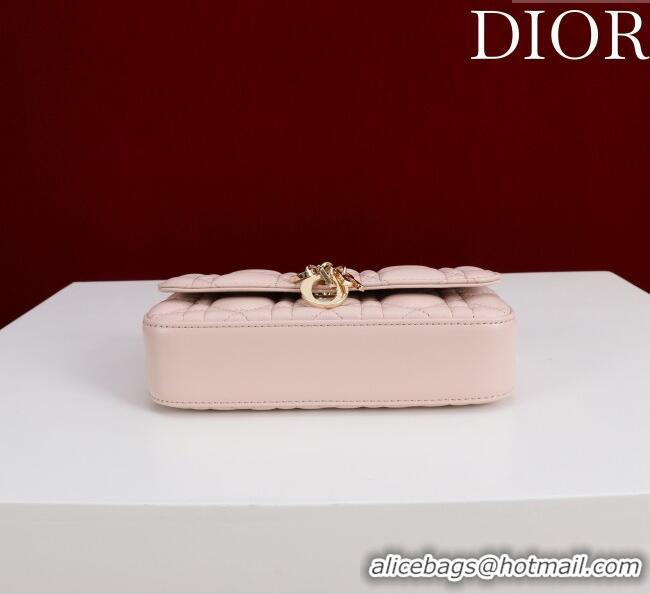 Hot Style Dior My Dior - Dior Talk Phone Pouch in Cannage Lambskin Leather 9149 Light Pink 2025