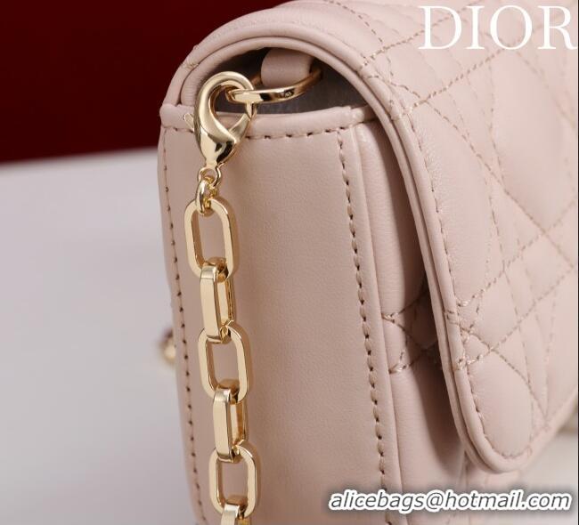 Hot Style Dior My Dior - Dior Talk Phone Pouch in Cannage Lambskin Leather 9149 Light Pink 2025
