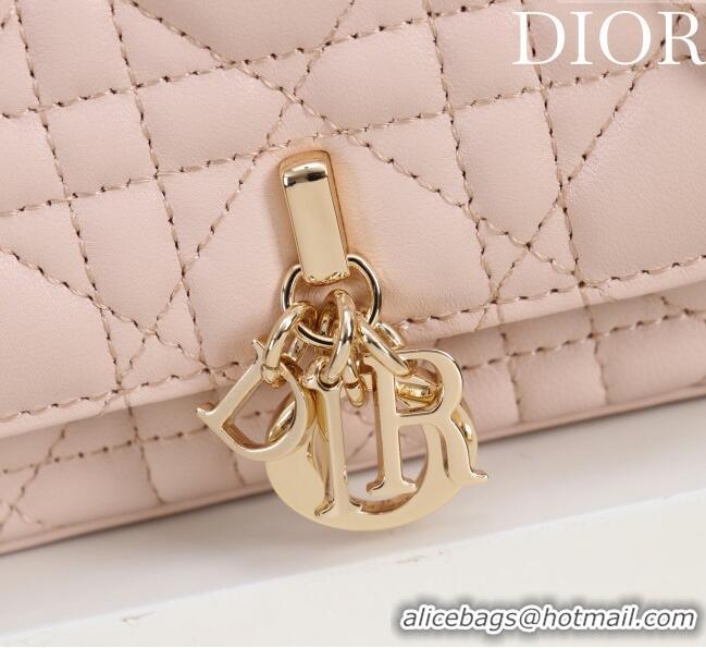 Hot Style Dior My Dior - Dior Talk Phone Pouch in Cannage Lambskin Leather 9149 Light Pink 2025