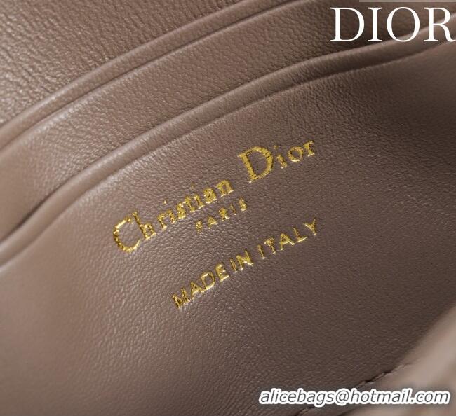 Modern Classic Dior My Dior - Dior Talk Phone Pouch in Cannage Lambskin Leather 9149 Taupe 2025