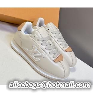 Good Quality Louis Vuitton LV BUTTERSOFT Sneakers in Calf Leather Grey 2025 1AIKDJ 0829055