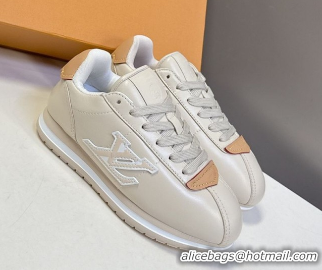 Good Quality Louis Vuitton LV BUTTERSOFT Sneakers in Calf Leather Grey 2025 1AIKDJ 0829055