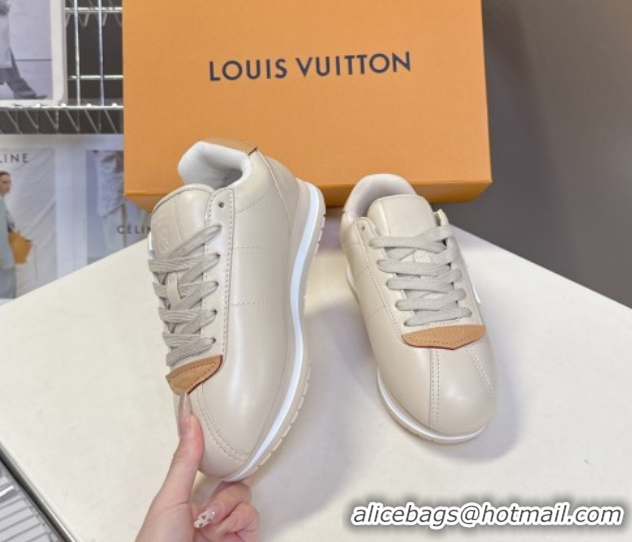 Good Quality Louis Vuitton LV BUTTERSOFT Sneakers in Calf Leather Grey 2025 1AIKDJ 0829055