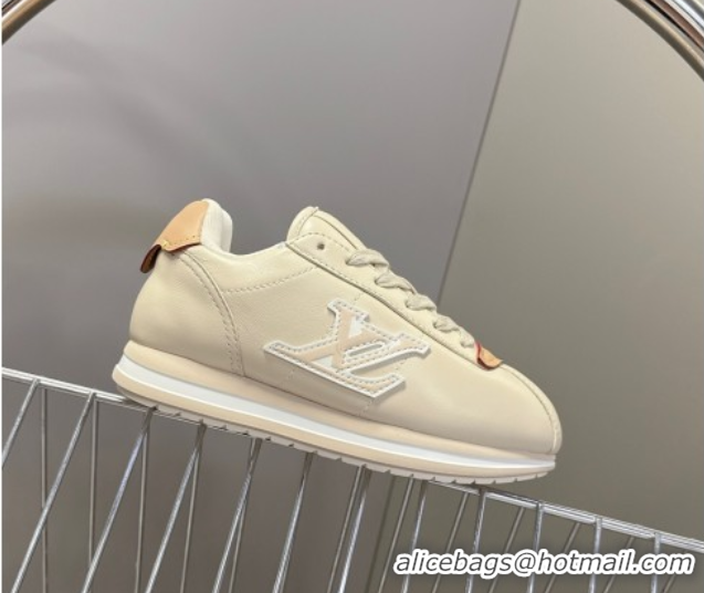 Good Quality Louis Vuitton LV BUTTERSOFT Sneakers in Calf Leather Grey 2025 1AIKDJ 0829055