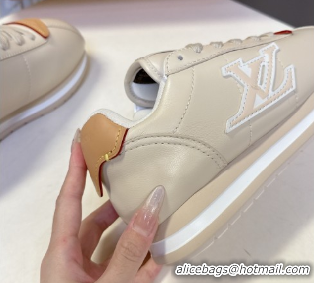 Good Quality Louis Vuitton LV BUTTERSOFT Sneakers in Calf Leather Grey 2025 1AIKDJ 0829055
