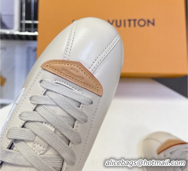 Good Quality Louis Vuitton LV BUTTERSOFT Sneakers in Calf Leather Grey 2025 1AIKDJ 0829055