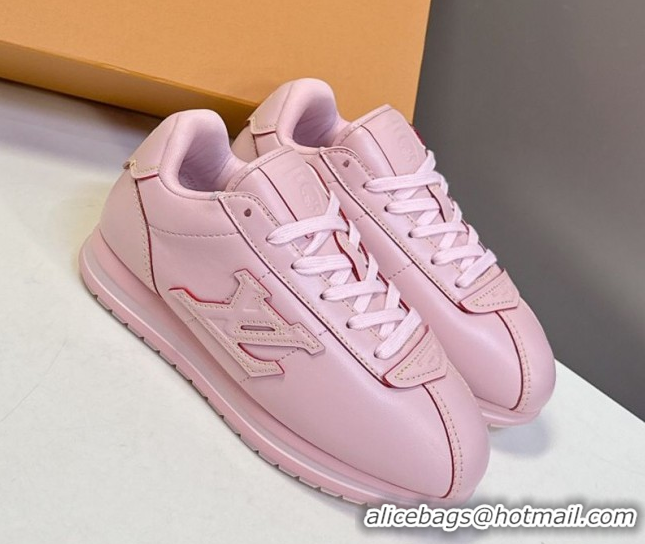 Good Product Louis Vuitton LV BUTTERSOFT Sneakers in Calf Leather Pink 2025 1AIKDJ 0829056