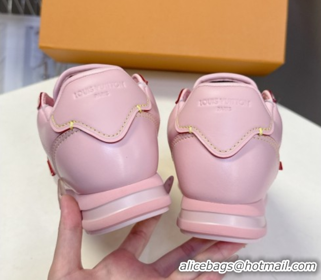 Good Product Louis Vuitton LV BUTTERSOFT Sneakers in Calf Leather Pink 2025 1AIKDJ 0829056