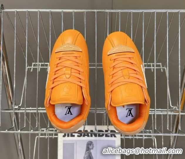 Low Cost Louis Vuitton LV BUTTERSOFT Sneakers in Calf Leather Orange 2025 1AIKDJ 0829057