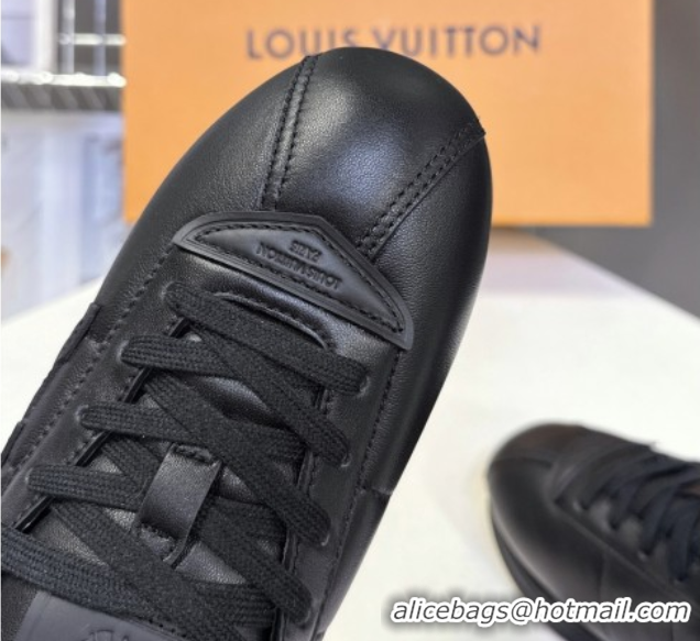 Luxurious Louis Vuitton LV BUTTERSOFT Sneakers in Calf Leather Black 2025 1AIKDJ 0829059