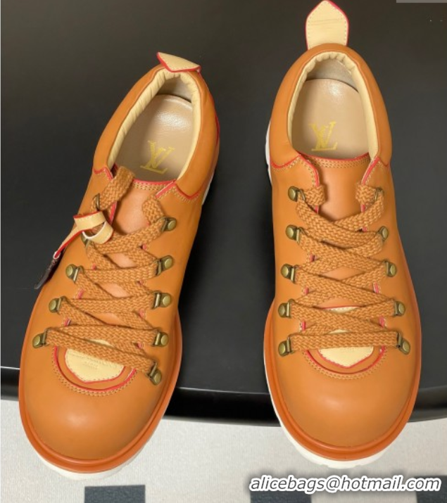Good Looking Louis Vuitton LV Remix Derby Lace-Ups Shoes 5cm in Plain Leather Brown 2025 1AIJ63 0829064