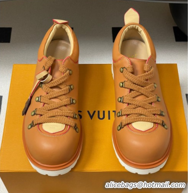 Good Looking Louis Vuitton LV Remix Derby Lace-Ups Shoes 5cm in Plain Leather Brown 2025 1AIJ63 0829064